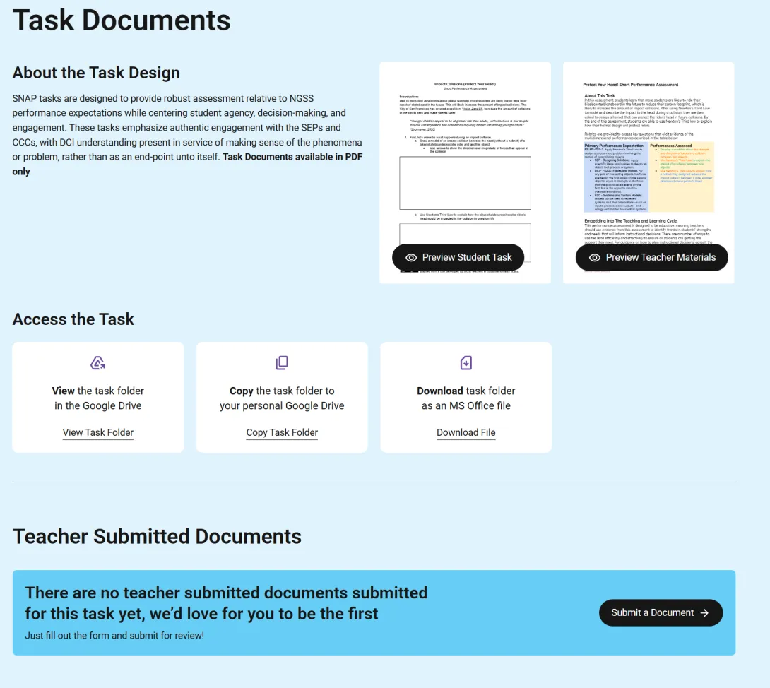 Task Documents section